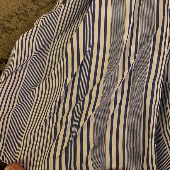 NWT Vestique blue and white stripe crop tank top - Picture 8 of 8